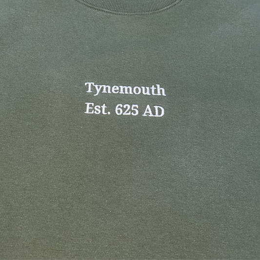 Tynemouth Heritage Sweatshirt By Norsh Embroidery Close Up